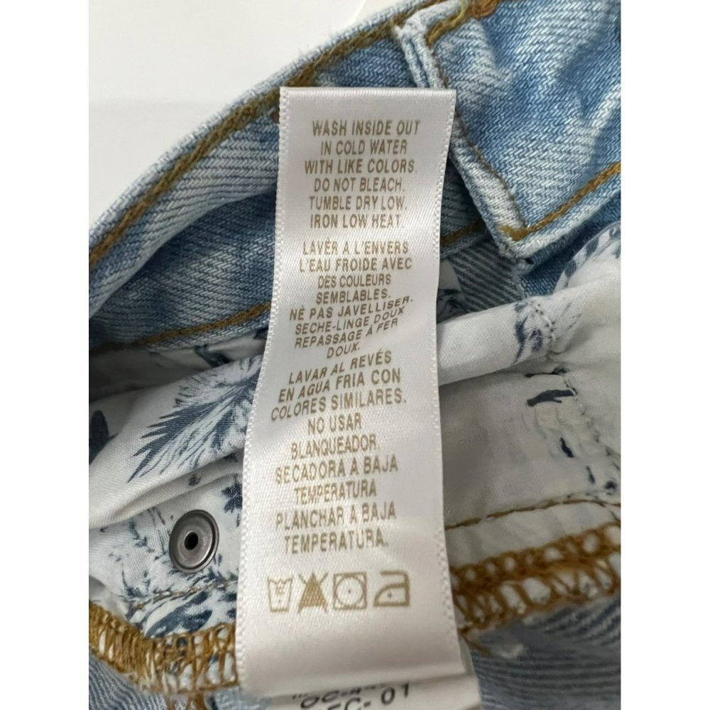 Frame Le Beau Women's Light Blue Short Size 25 - Picture 7 of 10